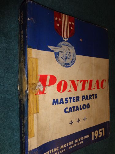 1935-1951 pontiac master parts catalog / original book 48 47 46 42 41 40 39++