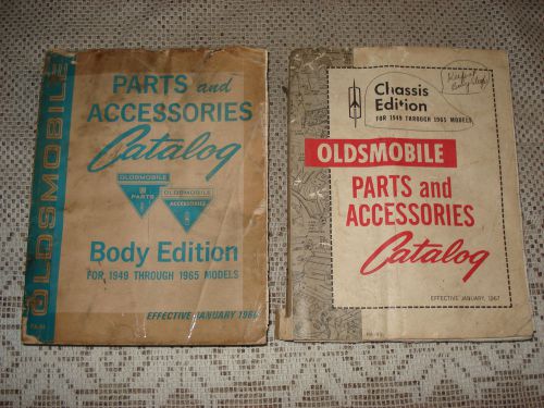 1949-1965 oldsmobile body &amp; chassis parts book set catalogs manuals original 64