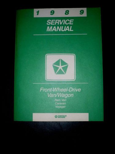 1989 chrysler front wheel drive van/wagon service manual