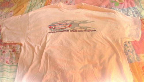 Men&#039;s white racing shirt &#034;performance bodies&#034; sz 2xl