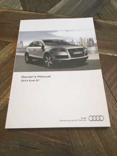 2014 audi q7 owners manual, **w/free shipping**