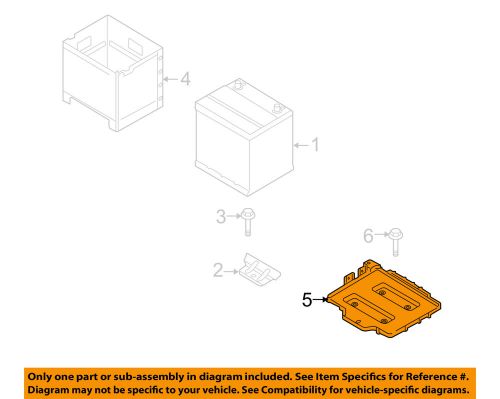 Kia oem 06-11 rio 1.6l-l4-battery tray 371501g000