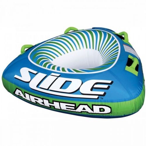 Airhead slide inflatable single rider towable blue/green/white (ahsl-12)