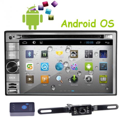 Universal 6.2&#039;&#039;  2 din android 4.4 car dvd player gps navi wifi 3g stereo + obd2
