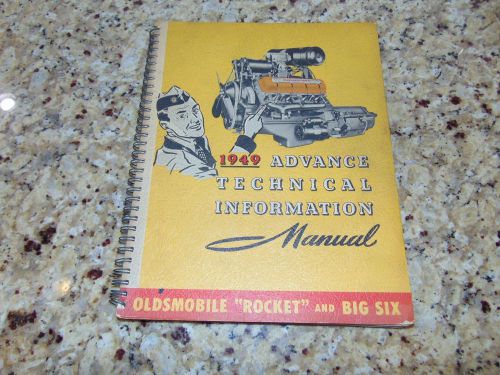 1949 oldsmobile rocket big six advance technical information manual original