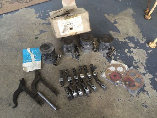 1970&#039;s mercedes benz piston set rocker arm made in england 180 200 320 original