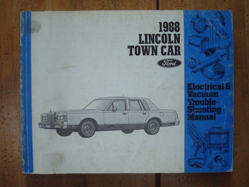 1988 lincoln town car electrical &amp; vacuum troubleshooting manual