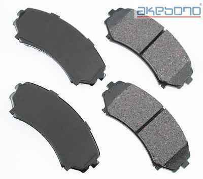 Akebono act867 brake pad or shoe, front-proact ultra premium ceramic pads