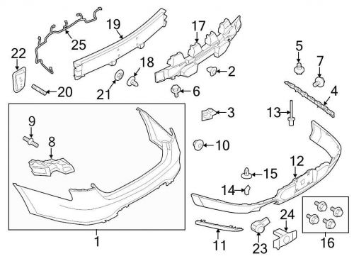 Ford oem license plate bracket hardware kit dg1z17a386a image 16