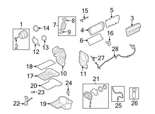 Ford oem engine crankshaft seal 8c3z6700b image 13