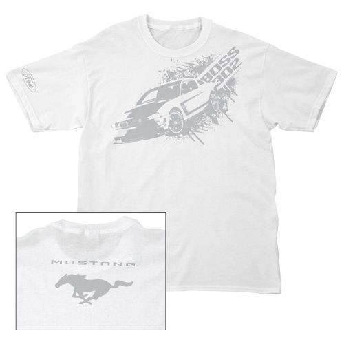 2011 2012 ford mustang boss 302 white shadow tee shirt 2xl