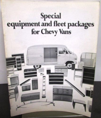 Original 1971 chevrolet truck  dealer brochure equipment &amp; fleet packages van