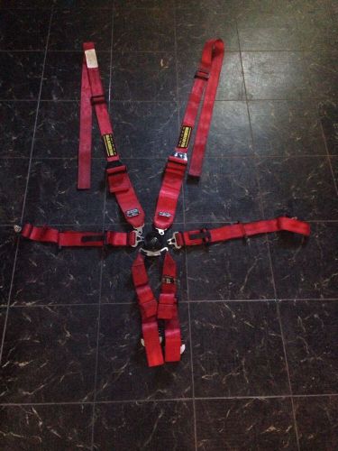 Schroth red 6 point harness