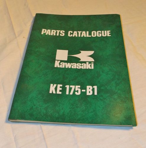 Vintage kawasaki ke 175 – b1 parts catalog with diagrams # 9999 – 7 – 656. rare