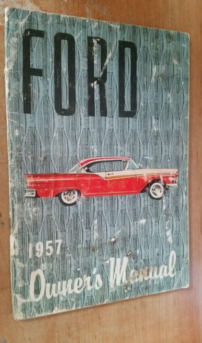 1957 ford owners manual original glove box book rare nice original book