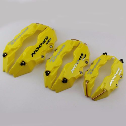 2 x spoon sports 3d racing brake caliper cover for honda universal use