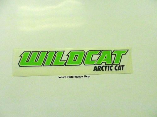 Oem arctic cat green 12&#034; wildcat decal 5239-745