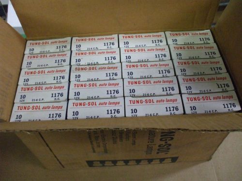 Nos vintage tung-sol no. 1176 bulbs-20 boxes of 10 each-200 bulbs total