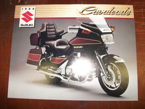 Original nos 1986 suzuki motorcycle sales brochure cavalcade