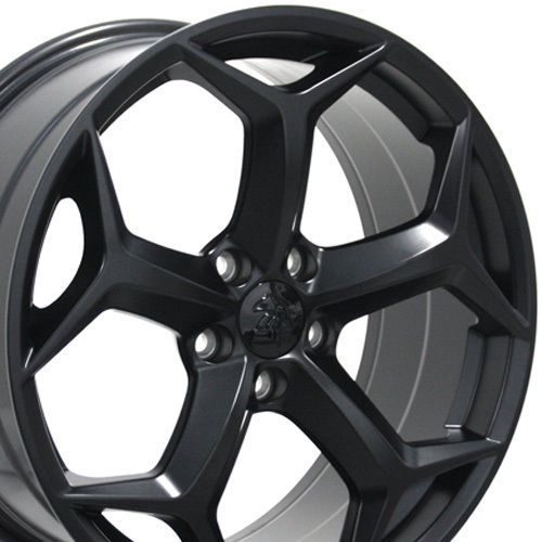 18x8 matte black focus st style wheel 18&#034; rim fits ford® c-max fusion taurus