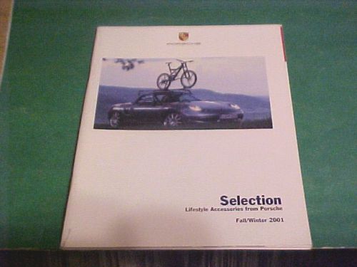 2001 porsche catalog lifestyle accessories 2001 fall/wi