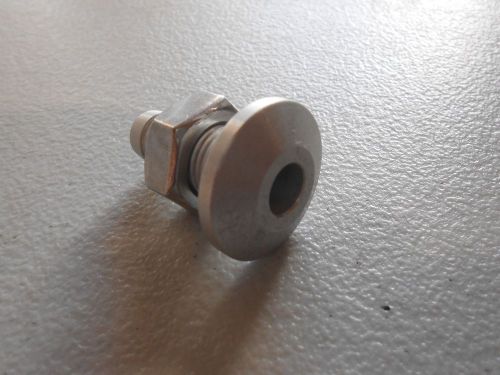 Jetinetics jet ski pwc 3/8&#034; straight water bypass fitting silver