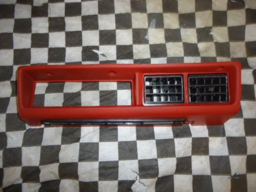 1979,80,81,82,83 datsun 280zx ac/heat firethorn red dash bezel with vents!!