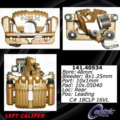 Centric 141.40534 rear brake caliper-premium semi-loaded caliper