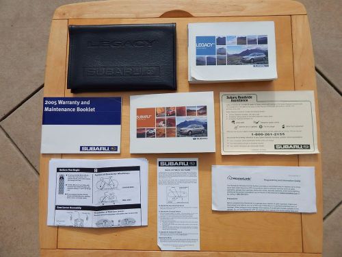 2005 subaru legacy owners manual