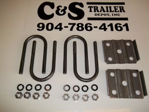 3,500# round ubolt kit for one axle: 2 3/8” id