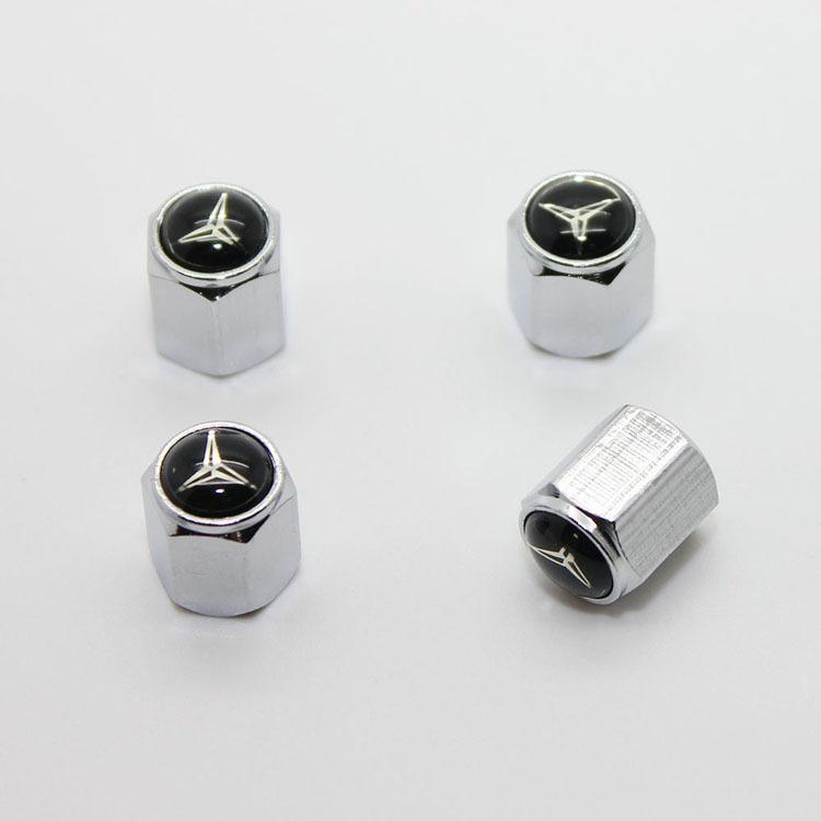 4pcs car tire wheel valve airtight stem caps for mercedes benz all model