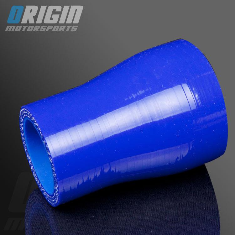 Blue 1.5" to 2" turbo intake silicone straight reducer hose pipe coupler 38-51mm