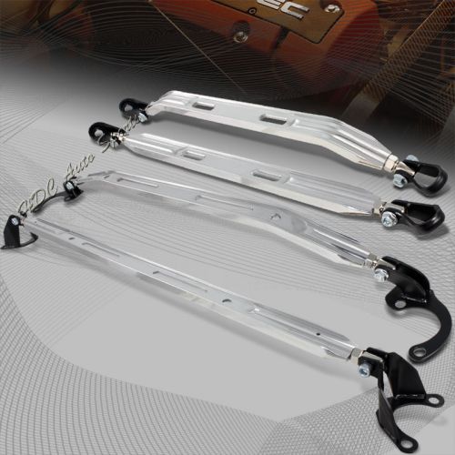 For 1990-2001 acura integra silver chrome front+rear+upper+lower strut bar 4pcs