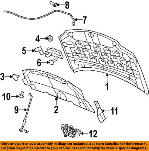 Mopar oem 5020846aa hood-latch