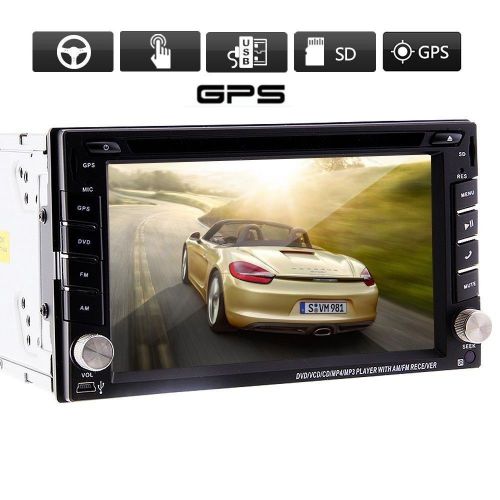 6.2&#034; inch double 2 din car dvd cd player gps navigation ipod bluetooth 3d radio