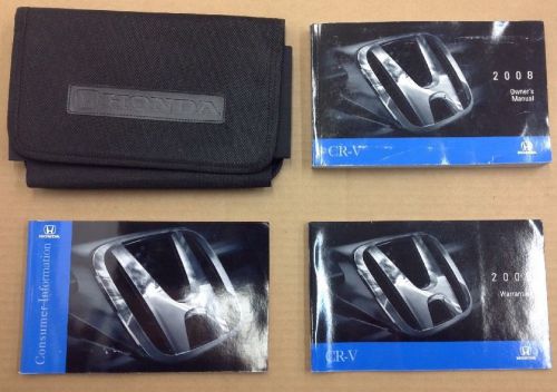 128883. honda cr-v 2008 owners manual book set oem used