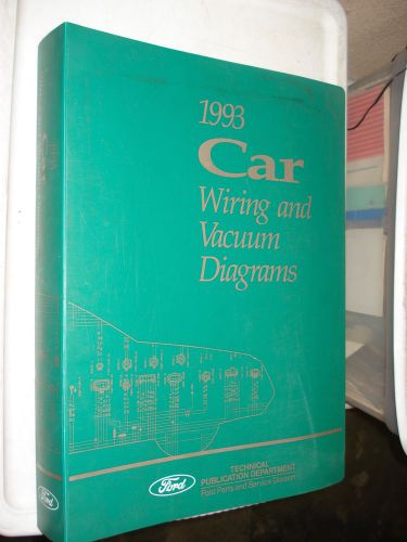 1993 ford car wiring diagrams service manual mustang and more shop repair