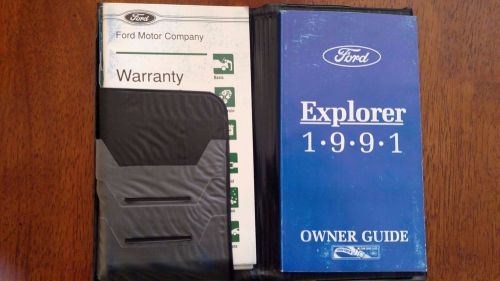 1991 ford explorer owner&#039;s manual