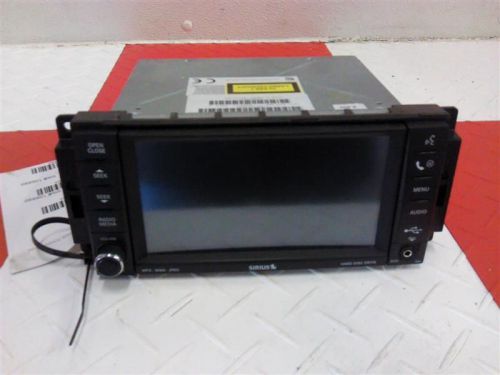 08-10 jeep wrangler radio receiver with satellite radio face plate id ren