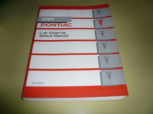 1991 pontiac le mans service manual s-9110-t