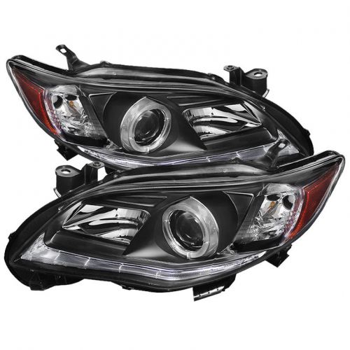 Spyder auto 5074263 projector style headlights black/clear