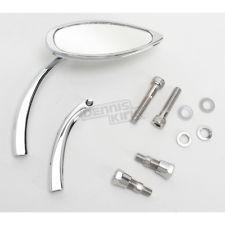 Pro-one chrome billet smooth oval pro-street mirror, right side 65-035