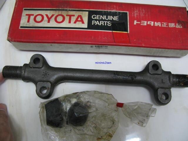 Toyota hilux rn 2# lower arm shaft kit, lh, original toyota parts, nos