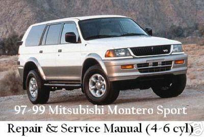 Mitsubishi montero sport 97-99 service & repair manual