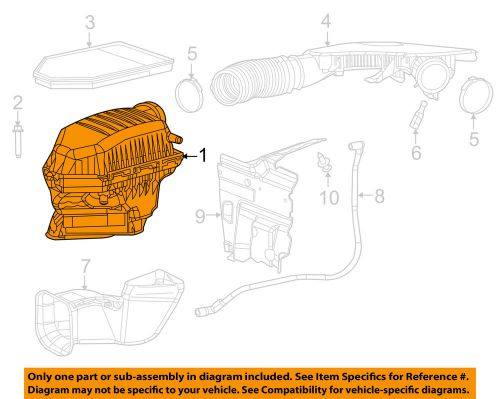 Dodge chrysler oem 11-13 challenger 3.6l air intake-air cleaner body 52022310ab