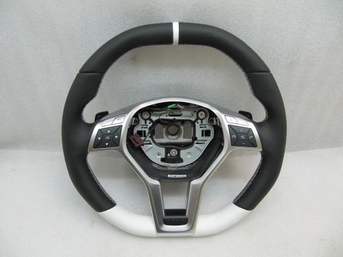 Rare w176 a45 amg flat bottom cla45 paddle shift sport steering wheel a-class
