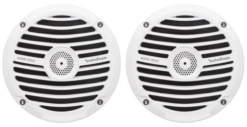 Pair rockford fosgate prime rm1652 6.5&#034; 150w marine/boat speakers white 4-ohm