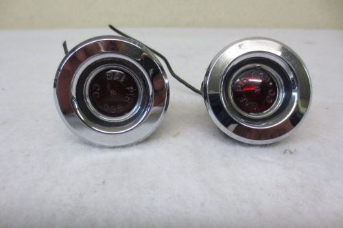 1968 1969 chrysler mopar dodge rear fender side marker red lens lights housing