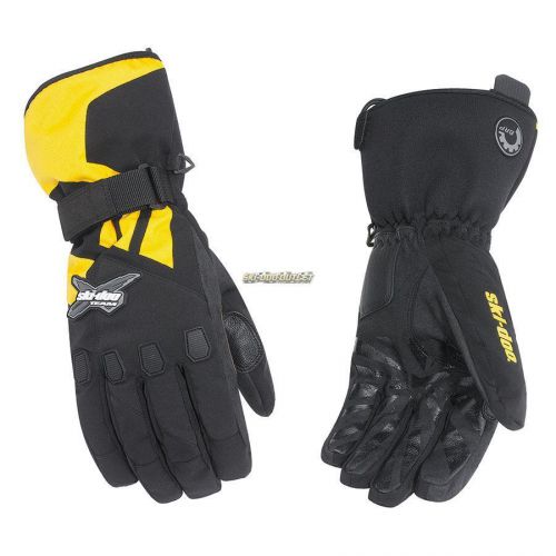 2017 ski-doo men&#039;s sno-x gloves - sunburst yellow