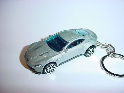 New 3d 2015 aston martin db10 custom keychain keyring key silver finish bond 007